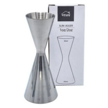 홈텐딩 슬림 눈금 지거 칵테일 계량컵 30ml 60ml, 2개