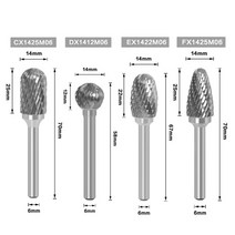 샌드위치판넬 부자재 6mm 금속 드로잉 텅스텐 카바이드 밀링 커터 로타리 도구 버 cnc 조각 연마 도구 금속 가공 밀링 연마, 4개 x(cdef14)
