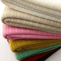 대폭 꽈베기 니트 원단 비비드 베이직 7color C0, 다크레드