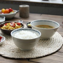 이로도리 엠보토쿠사 일본 공기와 대접 (4color), 엠보토쿠사 대접 [네이비]