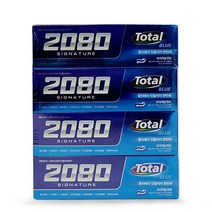 쿨샵 2080 시그니처 토탈블루 오리지날민트 치약 4개, 오차드몰 1, 오차드몰 본상품선택