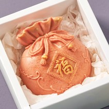 황즈시크릿 (추석선물세트) 명절복비누 디자인 식물성 수제 비누 1구(복주머니/꽃분홍색)+케이스선물포장/답례품 단체 어린이집 유치원 명절 설 한가위, 1개