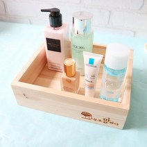 미니 원목 다용도 정리함 우드 트레이 국내제작 삼나무 소품 보관함 이니셜 각인 가구 제작 이니셜 우드, 1개