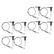 GHSHOP 8 개의 볼 잠금 핀 세트 푸시 버튼 잠금, 40mm, 블랙, 스테인레스 스틸