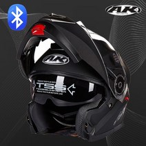 빌트웰 헬멧 그링고S Ak Ai Kai uncovered 전기 오토바이 겨울 따뜻한, 밝은 검정색 김서림 방지 - Bluetooth 포, 2xl