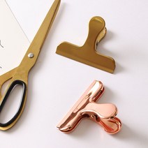 골드 로즈골드 클립 바인더 디자인 바인더 다용도 사무용 종이집게 3type, C타입