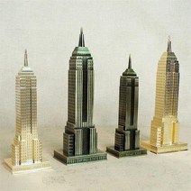 18cm 22cm 청동 금 엠파이어 스테이트 빌딩 모델 기념품 사무실 장식품 선물 뉴욕 건축물, 높이 22cm