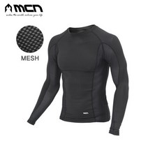 MCN/엠씨엔 K메쉬 아이스터치 블랙 긴팔 이너웨어 자전거의류