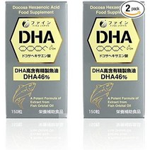 서플리먼트 ファイン(FINE JAPAN) 파인 DHA EPA 배합 도코사헥사엔산 국내 생산 (1일 3~5립150입)×2개 세