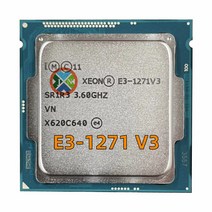 cpu 중고 제온 E3 1271 V3 1271V3 3.6GHz 쿼드 코어 8 스레드 CPU 프로세서 L2 = 1M L3 8M 80W LGA 1150, 한개옵션0