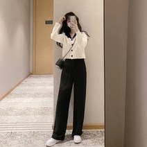 위위브렌 여성 날씬해보이는 심플 상하 세미 투피스 세트