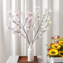 벚꽃가지 105cm 조화 인테리어 꽃 장식 소품 플트 봄맞이 FAIAFT, 핑크, 없음