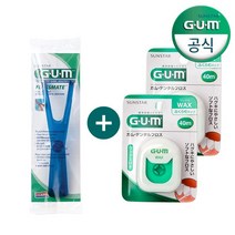 선스타 검 GUM 프로스메이트 치실 핸들(845) 1개+왁스치실 2개, 단품없음