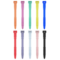 배리툴 실리콘 케이블정리, 혼합색상, 10개