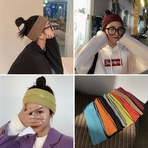 여자모자 니트 운동 스트릿패션 댄스 깔끔한 헤어밴드 0.2944ea