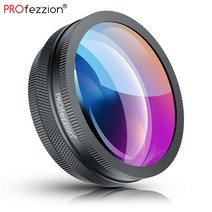 카메라 dslr 렌즈 텔레컨버터 필터 18mm 와이드 앵글 렌즈 10X HD 4K 매크로 2 in 1 추가 카메라 Len 소니 ZV-1 ZV-E10 ZV-1F A6400 블로깅, 01 Black