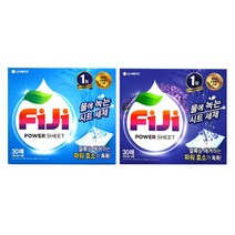 물에 녹는 FIJI 시트형 세제 30매 티슈형세제 (택1), 라벤더, FIJI시트세제30매
