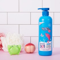 포멀비 키즈 3in1 어린이 유아 대용량 샴푸 바디워시 복숭아 500ML