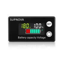피트인 볼트게이지 배터리 잔량 표시 전압 8V 90V 리튬 폴리머, 컬러LCD잔량게이지