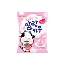 롯데 [캔디]말랑카우 딸기 158g 간식 다이어트 심심풀이 어른들, 3개