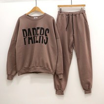 이힝 파피어 긴팔 기모 조거 상하의 트레이닝세트