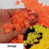 어두운 정원에서 빛나는 50/100 개 조약돌 정원 파티오 물고기 탱크 수족관 장식 산책로 잔디에 대한 글로우 스톤, 100Pcs, Orange, 07 Orange_02 100Pcs