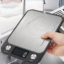 커피저울 베이킹저울 주방 계량 카페 저울 10kg 다기능 디지털 식품 주방 규모 LCD 디스플레이 스테인레스, 한개옵션0