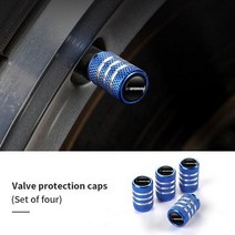 BMW 자동차 스타일링 아연 합금 타이어 밸브 캡 휠 스템 에어 밀폐 커버 액세서리 세트당 4 개, 4pcs blue new
