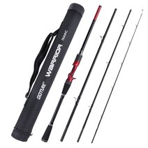 1호대 Goture WARRIOR-스피닝 캐스팅 낚싯대 탄소 섬유 4 개 분리형 가벼운 여행 미끼 로드 바닷물 담수 2, 02 YELLOW_06 2.7m-MH