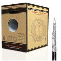 Mediabridge™ 동축 케이블 RG6 쿼드 차폐 벽 내 사용을 위한 UL CL2 등급, 250 Feet