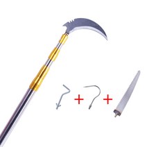 가지치기 장대낫 장낫 벌초 다용대 장대 막대 긴 톱, 이중 잠금 장대 7 미터