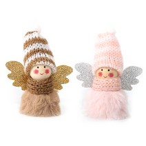 [펠트친구]꼬마천사 우드인형 만들기/ 걱정인형 장식 크리스마스 오너먼트 만들기세트, 브라운, 1개