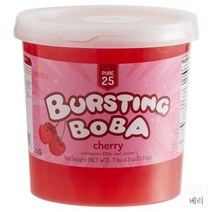 Bossen Pure25 Cherry Bursting Boba 보센 버스팅 팝핑 보바 체리 토핑 3.3kg 4팩