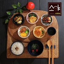 소야도자기 여주 이천 소야 나예 1인 그릇세트혼합-9P, 오마켓 다크코발트