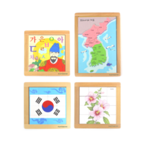 우리나라 상징퍼즐세트C-3종세트/태극기/무궁화/우리나라 지도