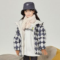 인디고키즈 후드오버핏 리버서블 숏점퍼 IKJP22T02