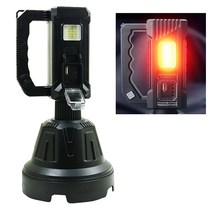 4컬러 렌즈 LED 충전식 손전등 렌터 서치라이트 D400