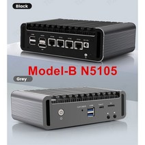 2023 2.5G 소프트 라우터 펜티엄 N6005 N5105 V5 4x 인텔 i226 Nics 2 * NVMe DDR4 팬리스 미니 PC 방화벽 기기 VPN 서버, CN, 8GB DDR4 128GB NVMe + 미국, ModelB Celeron N5105