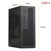 PC 케이스 a09 itx 마더보드용 미니 itx 데스크탑 ht 컴퓨터 가정 및 소형, USB 3.0