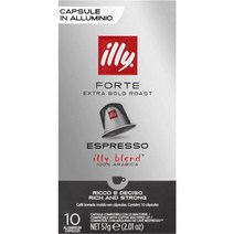 일리커피 에스프레소 포르테 캡슐 10개 Illy Espresso Forte Capsules, 1팩