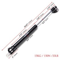 4pcs naierdi 10 15kg 가구 가스 스프링 경첩 주방 찬장 캐비닛 유압 힌지 도어 스트럿 뚜껑 지원 상자 하드웨어, 협력사, 15KG-블랙