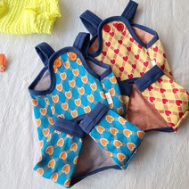 페시얌 강아지 알라뷰 멜빵 바지 올인원 2color, 옐로우