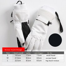 새로운 스키 장갑 남자 터치 스크린 양털 따뜻한 야외 승마 스노우 보드 방풍 방수 단색 2022, [02] M, [03] as picture