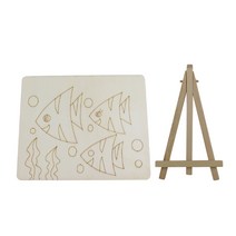 폼보드거치대 미니 작은 이젤 로그 삼각대 diy 아트 작업 브래킷 드로잉 보드 유치원 디스플레이 프레임 사진 프레임 브래킷 대형 이젤, 1. 나무 삼각대