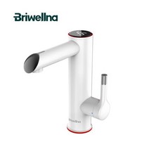 물탱크없는온수기 Briwellna 주방 전기 온수 수도꼭지 탱크 불필요 가이저 가열 난방 탭 순간 히터, 01 white-bp51_01 EU