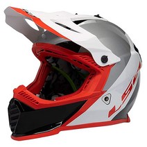 LS2 Helmets Gate 풀 페이스 헬멧 (매트 블랙 - 라지), Gloss White/Red/Black_X-Large