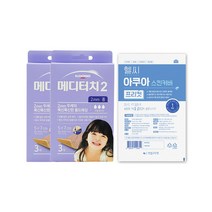 일동제약 메디터치2 2mm 5x7cm 3매입 x 2개 폼드레싱 밴드 + 헬씨아쿠아 프리컷 1매 방수필름, 메디터치2 6매 + 방수필름 1매