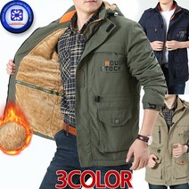 더세븐스레터 남성 가을겨울 벨벳 양털 ROUGH STOCK 야상 하프 후드점퍼 3칼라 국내배송