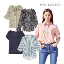 미센스 캡소매 블라우스 MA94BLM213B