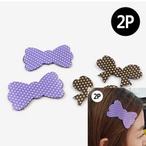 2P 헤어 찍찍이 고정패드, 2개